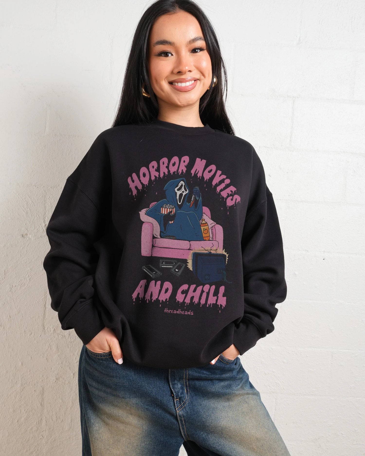 Horror Movies And Chill Sweatshirt 3 Horror Movies And Chill Sweatshirt