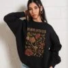 Dead Plants Club Sweatshirt -Threadheads Clothing Black Jumper Women Front 8c9ff4e2 32f6 4bc6 855b c7bc2184cd7b