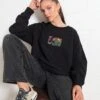 Don't Kill My Vibe Sweatshirt 1 Don't Kill My Vibe Sweatshirt -Threadheads Clothing Black Jumper Women Front a2f29a9f a7a0 453f a12a 86c22d34de5c
