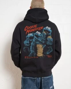 Sesame Street Cookie Kaiju Front And Back Hoodie