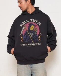 Kill Them With Kindness Hoodie 13 Kill Them With Kindness Hoodie -Threadheads Clothing Black Men Hoodie Front 089de3e6 be22 4a7d 8669 ec099bdfe101