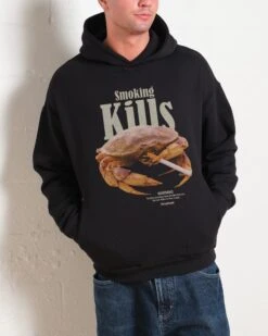 Smoking Kills Hoodie -Threadheads Clothing Black Men Hoodie Front 1062ec79 0100 4c7d 95e2 fc4e54a73976