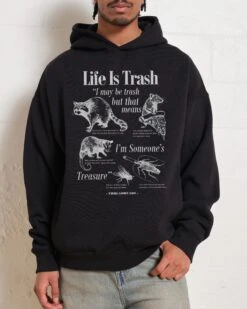 Life Is Trash Hoodie -Threadheads Clothing Black Men Hoodie Front 7f404177 2b6f 498a 9f1a 4afb48cafc3c