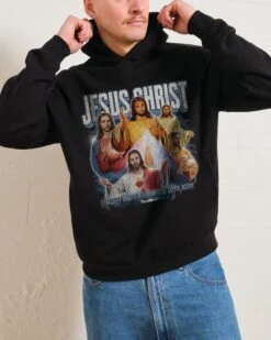 Vintage Jesus Christ Hoodie -Threadheads Clothing Black Men Hoodie Front fe174f7b 1169 4237 aa53 efed233ea5ee