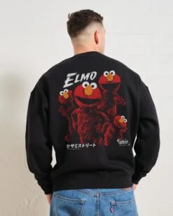 Sesame Street Tokyo Elmo Front And Back Sweatshirt