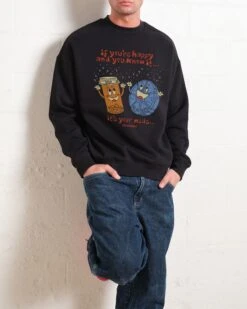 It's Your Meds Sweatshirt -Threadheads Clothing Black Men Jumper Front 20cee616 4ed1 4721 ad84 2a3da5c6b156