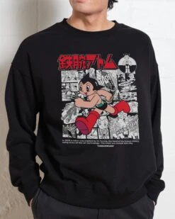 Manga Story Astro Boy Sweatshirt 9 Manga Story Astro Boy Sweatshirt -Threadheads Clothing Black Men Jumper Front 7d95f797 9d5e 4b45 8180 5566963ff958