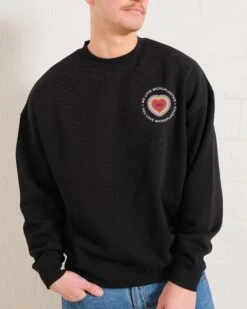 We Love Microplastics Sweatshirt 15 We Love Microplastics Sweatshirt -Threadheads Clothing Black Men Jumper Front 860511aa 47a2 47b5 af69 bacabf0f68d7