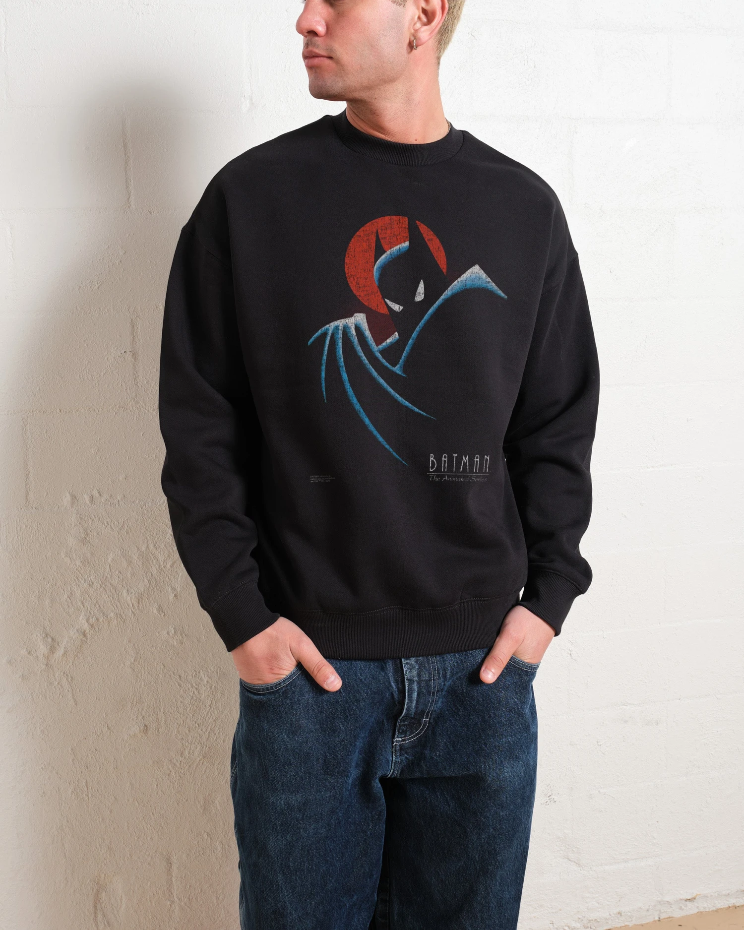 DC Batman The Animated Series Logo Sweatshirt 4 DC Batman The Animated Series Logo Sweatshirt - Image 2