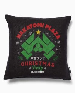 Nakatomi Christmas Party 1988 Cushion -Threadheads Clothing Black PlainEcom 856f94e0 edf1 490d 95df ba7786061ef4