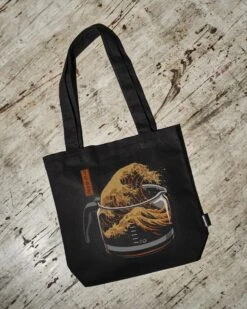 The Great Wave Of Coffee Tote Bag