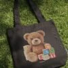 Spell It Out Teddy Tote Bag