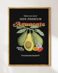 Aguacate Art Print -Threadheads Clothing Black Wall Art Mock Up 4 7c7357a3 44ff 462b a064 c8d60ebaaf66