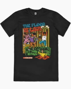 Floor Is Lava T-Shirt 9 Floor Is Lava T-Shirt -Threadheads Clothing Black mens tshirt 7732aac9 c64f 4e3e b7bf 47f99e107325