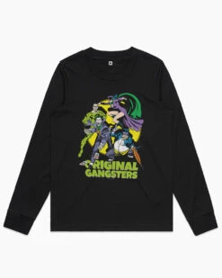 DC Original Gangsters Long Sleeve -Threadheads Clothing Black womens long sleeve 078d06a2 a869 4f3a a296 880614831ab8