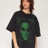 Matrix Revolution Oversized Tee -Threadheads Clothing BlackOversized Close Up Front 7372cf80 a5a1 477f b69a dff84924ff39