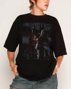 Uruk-hai Oversized Tee -Threadheads Clothing BlackOversized Close Up Front c83b3769 8824 4de9 99f7 273f2b4aa459