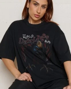 World’s Deadliest Bird Oversized Tee 7 World’s Deadliest Bird Oversized Tee -Threadheads Clothing BlackOversized Front Women 959381d2 5d45 4923 8a78 99ad4d8aaf07