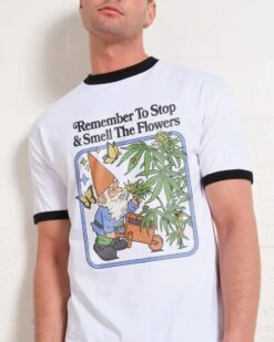 Smell The Flowers T-Shirt -Threadheads Clothing BlackRinger Front 12 e043e322 15fc 4934 82cd 2ebcf59ea8c5