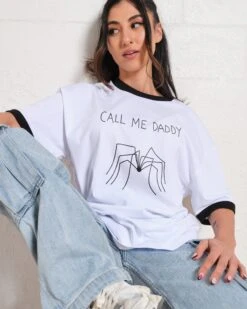 Call Me Daddy T-Shirt 23 Call Me Daddy T-Shirt -Threadheads Clothing BlackRinger Front 17 7db5a4f2 f5cb 4263 be99 76648a31c4ae