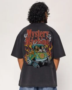 Scooby-Doo Mystery Machine Wash Tee -Threadheads Clothing BlackWashed Close Up Back 3be75e15 e6da 498c 82e3 d66c710ad9ff
