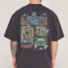 Scooby-Doo Ruh-Roh Wash Tee -Threadheads Clothing BlackWashed Close Up Back ccaa2884 070b 4f8c 94a1 cc361425afab