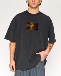 Boromeme Wash Tee -Threadheads Clothing BlackWashed Close Up Front a1f9bd9e f019 41b8 9b04 98bde9147d5c