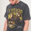 Game Of Thrones Vintage Tyrion Lannister Wash Tee -Threadheads Clothing BlackWashed Front 1 3b797358 2a57 445c a0d4 c1d7babe3b32