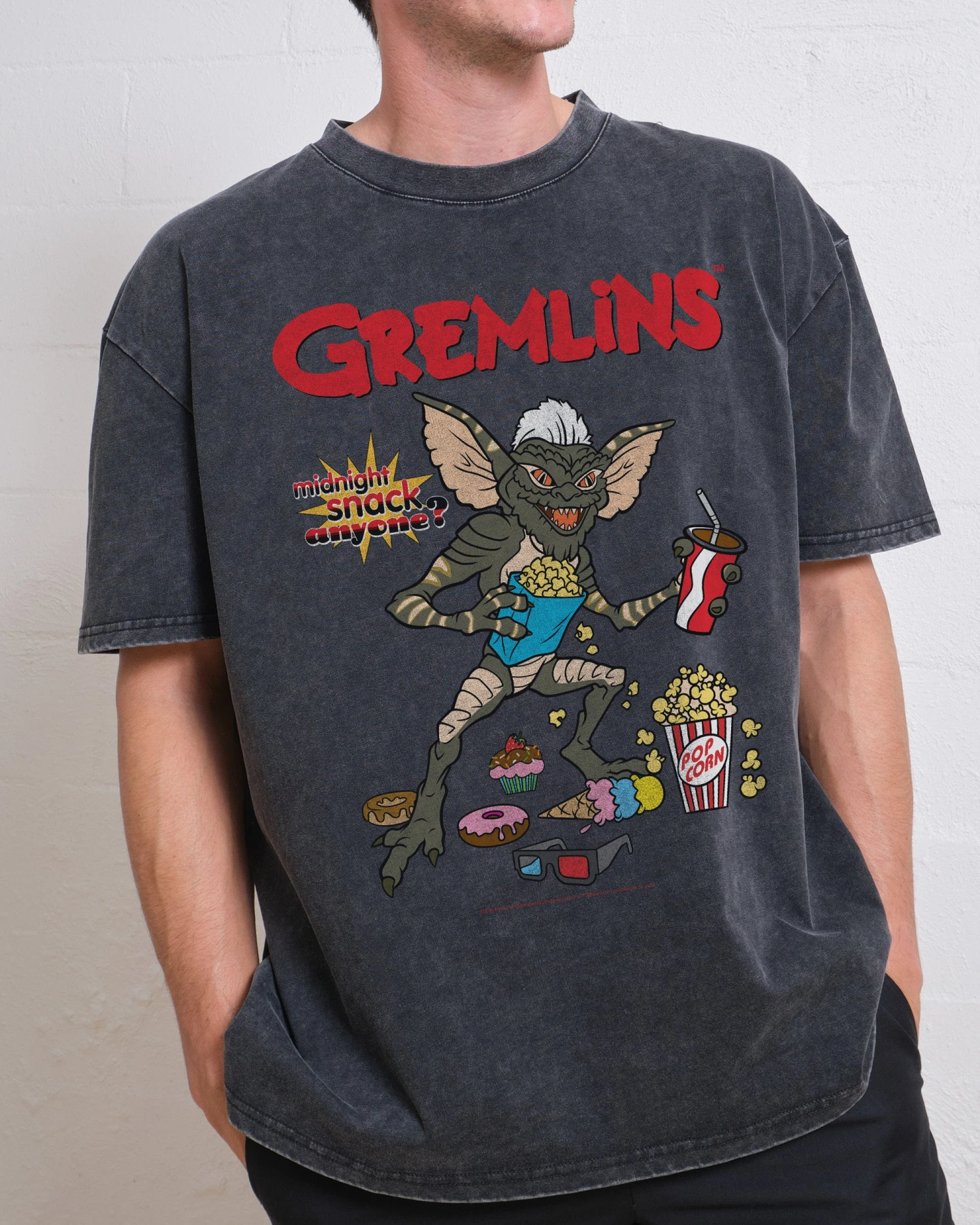 Gremlins Midnight Snack Wash Tee 3 Gremlins Midnight Snack Wash Tee