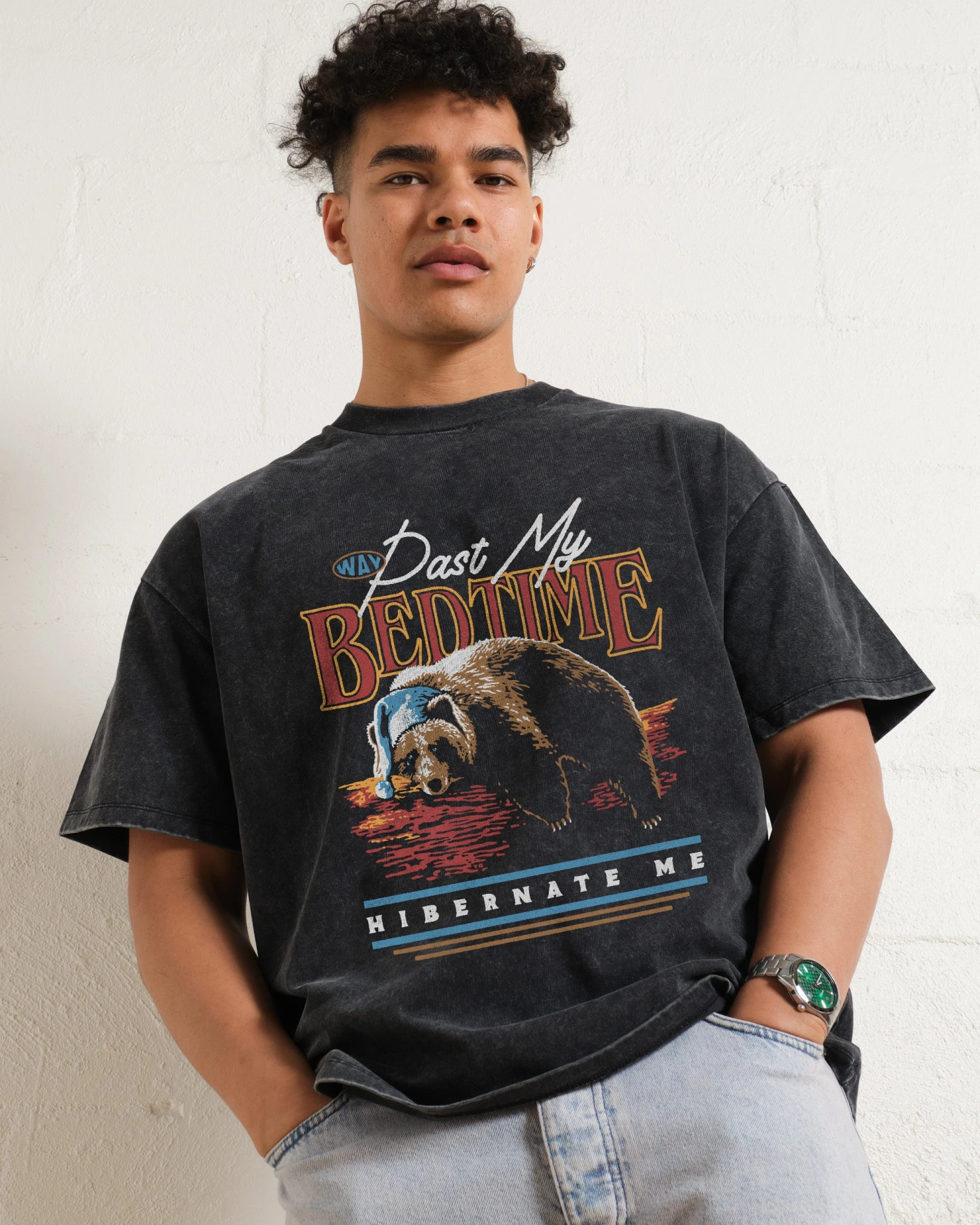 Way Past My Bedtime Wash Tee 4 Way Past My Bedtime Wash Tee - Image 2