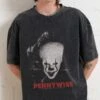 IT Pennywise Wash Tee -Threadheads Clothing BlackWashed Front 751fd31c 33fa 4ad3 a289 e7fdadb24718