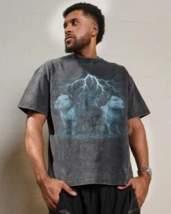 No Cap Wash Tee -Threadheads Clothing BlackWashed Front d41bd00e afe3 4c95 bce8 f52451e25056