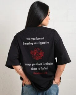 Closer To The Lord Oversized Tee -Threadheads Clothing BlackWomenOversized Back