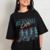 Probably Running Late Oversized Tee -Threadheads Clothing BlackWomenOversized Front 08d85b6d 501c 4c5f 8640 3f8713bf8919