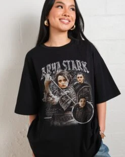 Game Of Thrones Vintage Arya Stark Oversized Tee