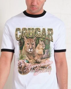 Cougar Appreciation Society T-Shirt -Threadheads Clothing Black Ringer Front 4818cd40 6f52 4424 83ae 12dac35f18a6