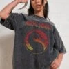Mortal Kombat Logo Wash Tee -Threadheads Clothing Black Washed Front 43c73d8d 4e3a 4739 9b15 fcf2c4d80c14