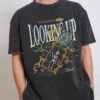 Things Are Looking Up Wash Tee -Threadheads Clothing Black Washed Front b2a6c656 a272 4867 add6 63474f25a93f