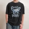 Certified Yapper Wash Tee -Threadheads Clothing Black Washed Front d5569d52 f71a 4f4f b9c1 1403950cbbb7