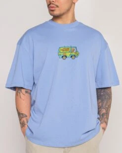Scooby-Doo Mystery Inc Oversized Tee -Threadheads Clothing BlueOversized Close Up Front