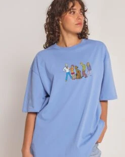 Scooby-Doo The Gang's All Here Oversized Tee -Threadheads Clothing BlueOversized Close Up Front a8318e81 978d 4b2d 8fd6 eb83800da44b