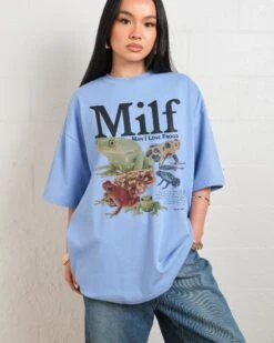 Man I Love Frogs Oversized Tee -Threadheads Clothing BlueOversized Front 1 fed2947f f624 402e acf3 629a2343c7ec
