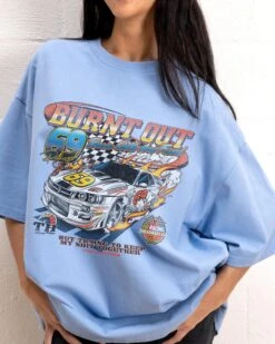 Burnt Out Oversized Tee -Threadheads Clothing BlueOversized Front 2 e6dfe60d cace 4c90 8276 fbdf46f7b9a0