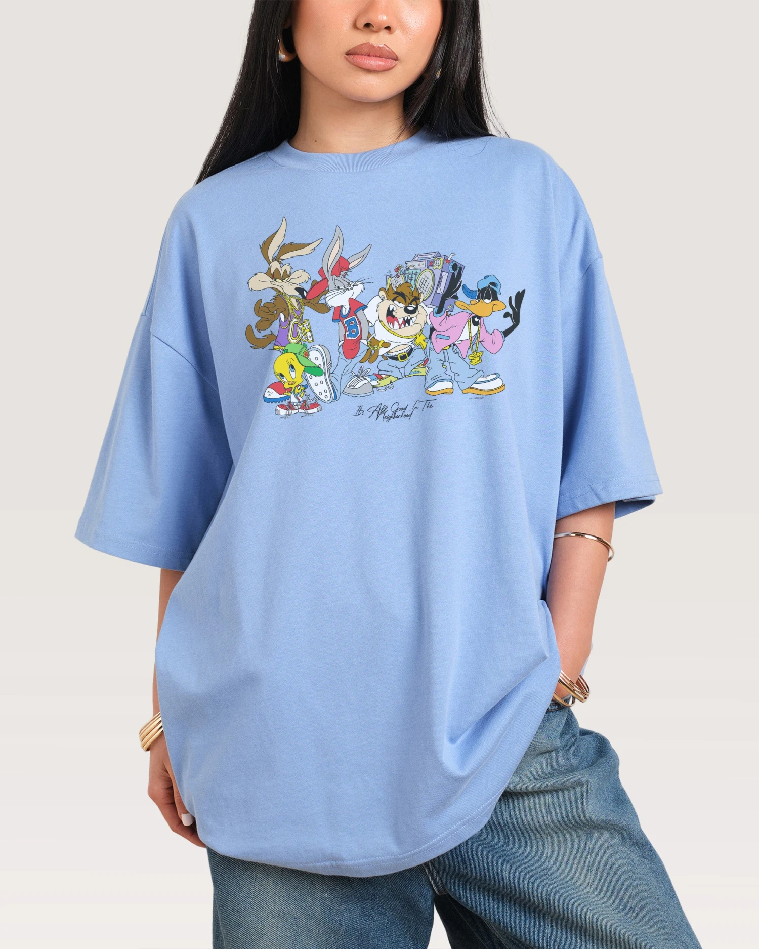 Looney Tunes It’s All Good In The Neighborhood Oversized Tee 3 Looney Tunes It’s All Good In The Neighborhood Oversized Tee