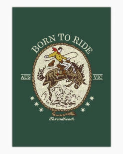 Born To Ride Art Print 26 Born To Ride Art Print -Threadheads Clothing Born to Ride Wall Art Mock Up 1 Green