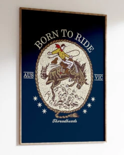 Born To Ride Art Print 32 Born To Ride Art Print -Threadheads Clothing Born to Ride Wall Art Mock Up 2 Navy