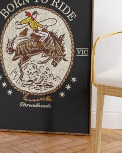 Born To Ride Art Print 33 Born To Ride Art Print -Threadheads Clothing Born to Ride Wall Art Mock Up 3 Black