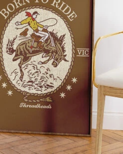Born To Ride Art Print 25 Born To Ride Art Print -Threadheads Clothing Born to Ride Wall Art Mock Up 3 Brown