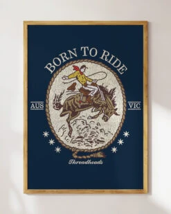 Born To Ride Art Print 31 Born To Ride Art Print -Threadheads Clothing Born to Ride Wall Art Mock Up 4 Navy