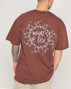 Looney Tunes What’s Up, Doc? T-Shirt -Threadheads Clothing Brown Close Up Back